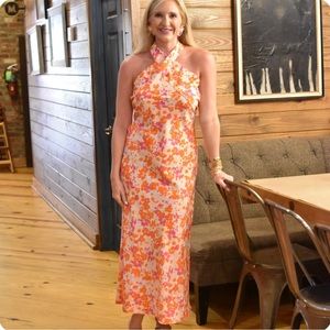 Lucy Paris Halter Maxi Dress